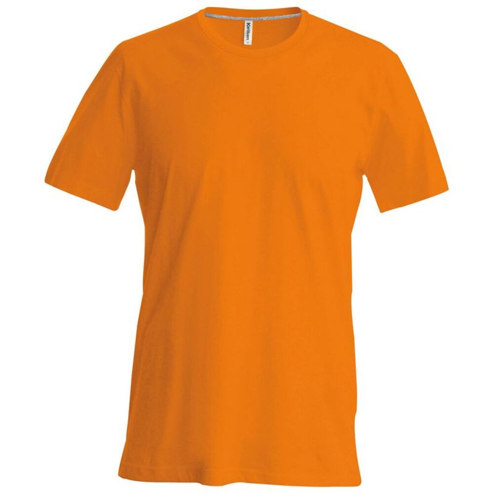 Kariban Mens Slim Fit Short Sleeve Crew Neck / Orange